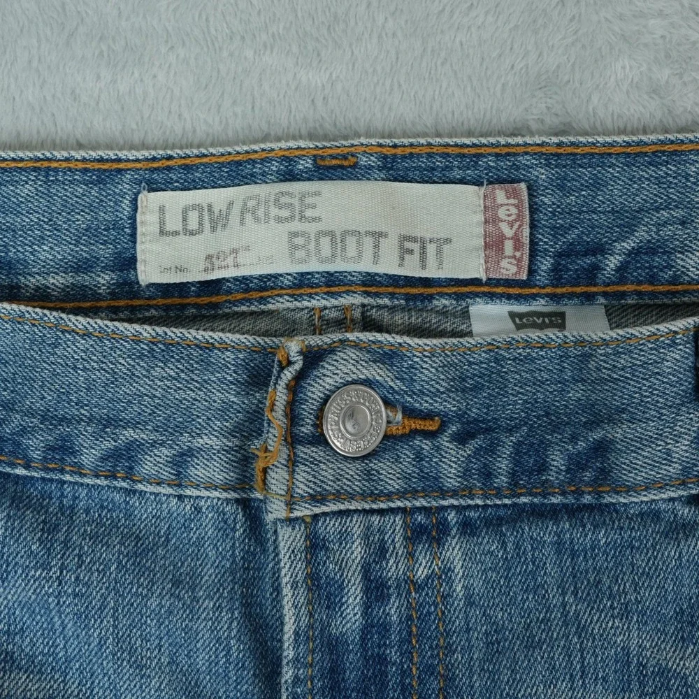 Vintage Levis 527 Low Rise Bootcut Jeans‎ Mens 40x26 Hemmed Y2K Western 2004